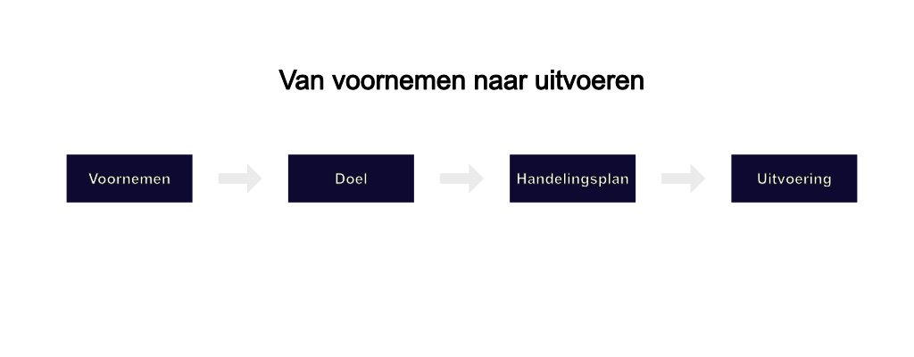 Van voornemen naar uitvoeren