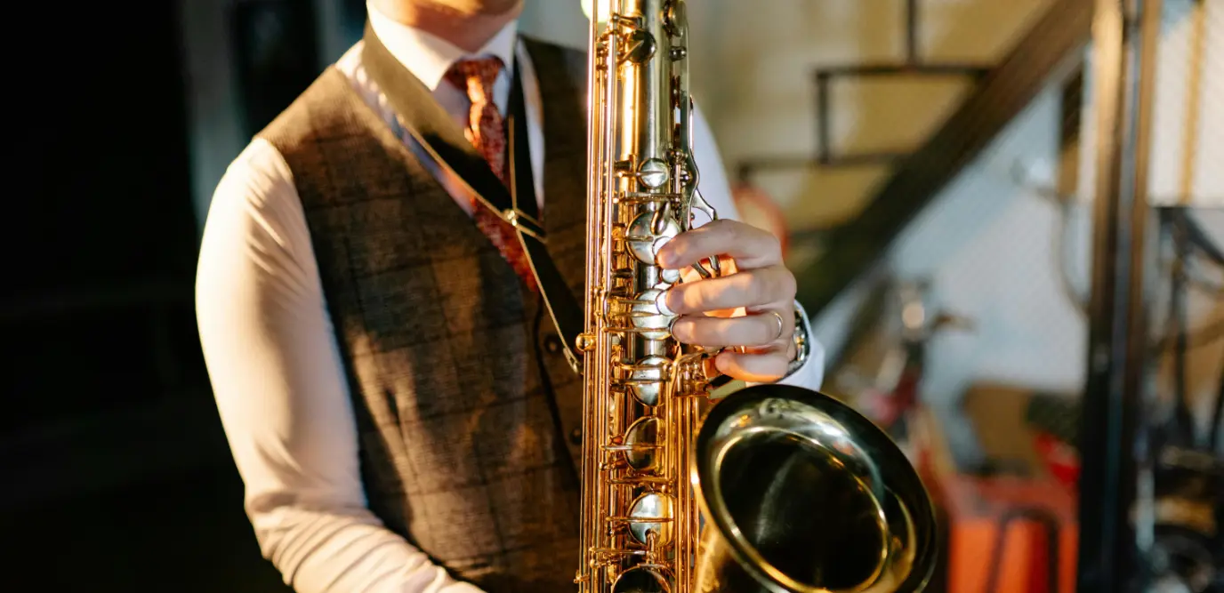 Flexibel leren saxofoon